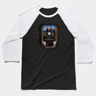 All American Iron Big Boy Super Steam Train Baseball T-Shirt